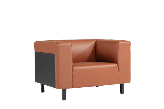Tufted Leather Modular Office Reception Sofa Free Combination